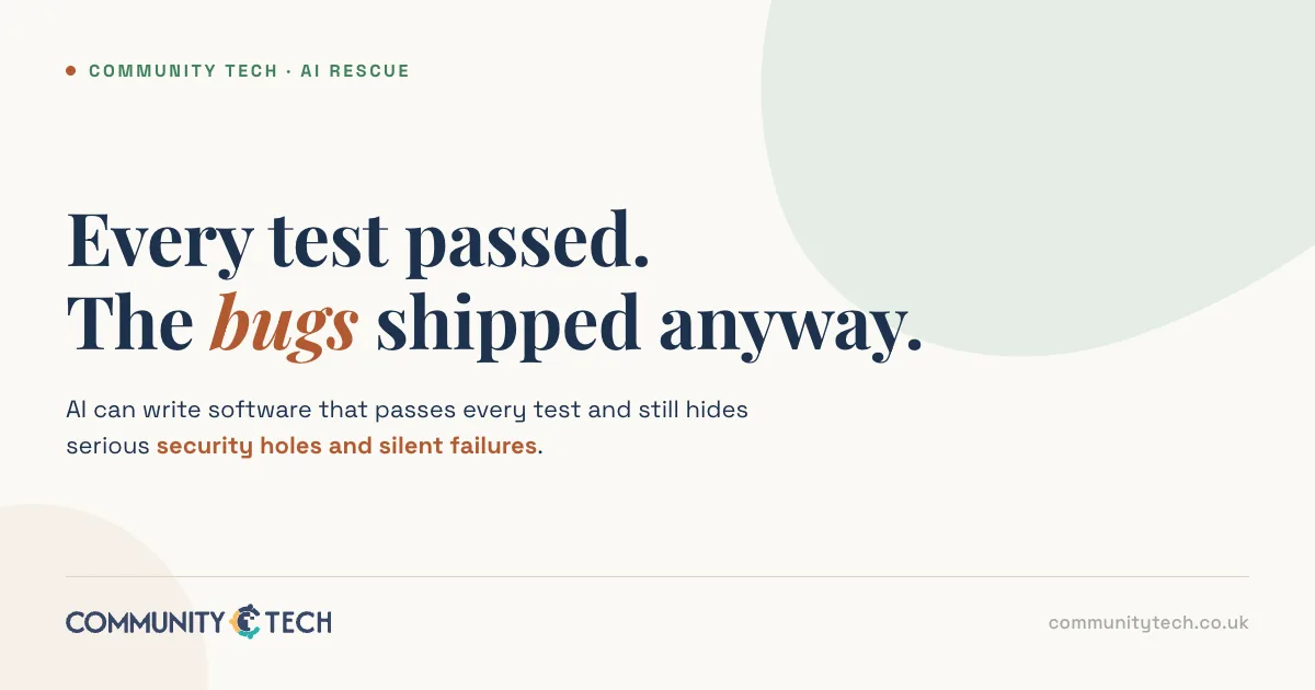 AI-built software: the bugs that pass review